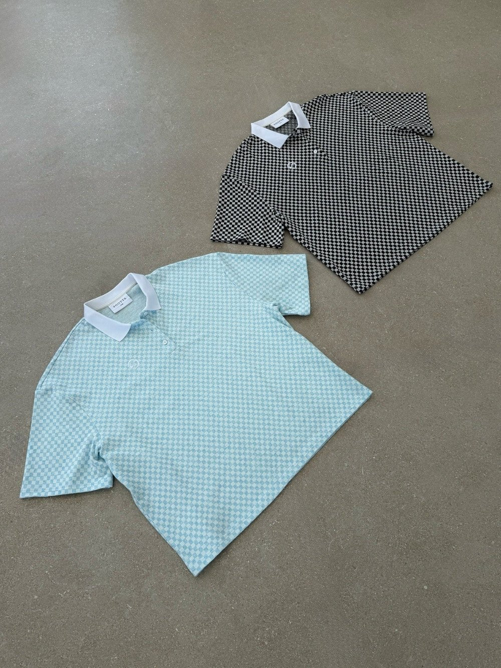Checkered Polo Black/White - ATTODE