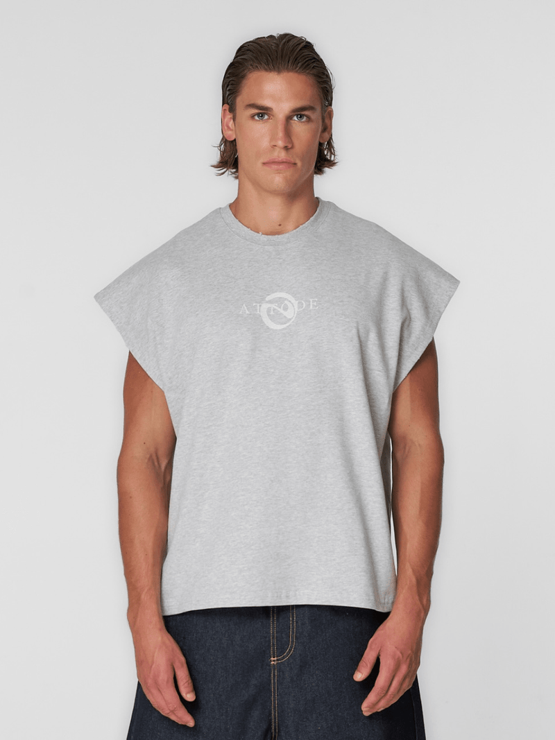 Cut Off T-Shirt Grey Marl - ATTODE