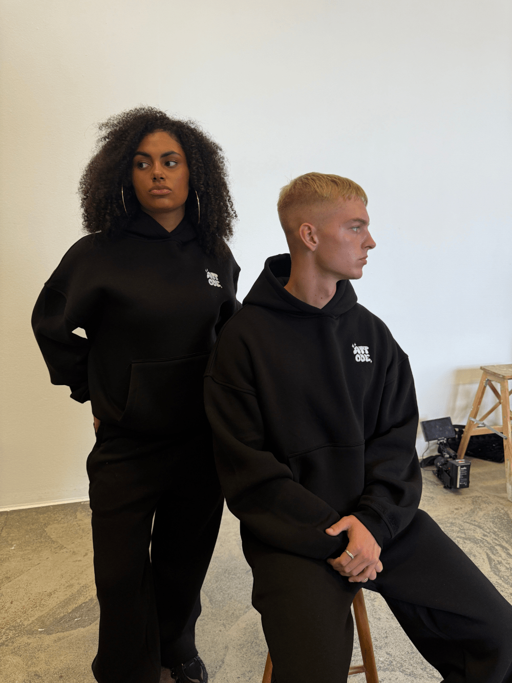 Fluff Hoodie Black - ATTODE