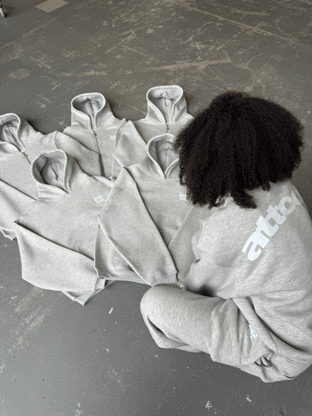 Fluff Hoodie Grey Marl - ATTODE