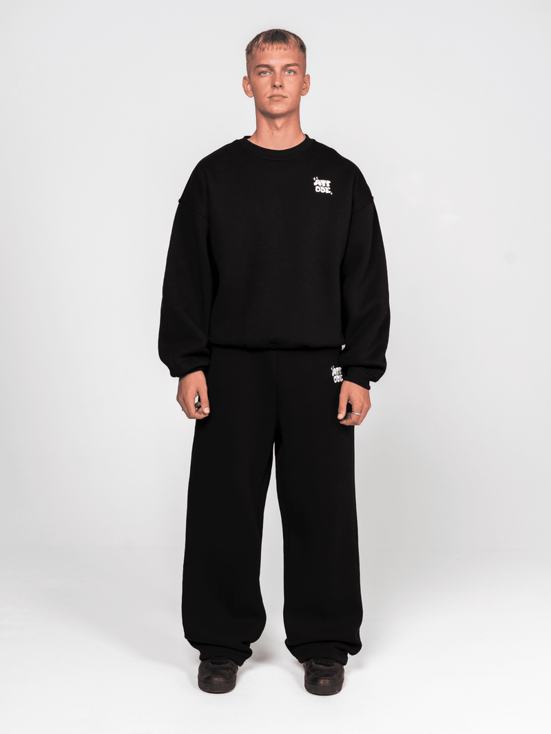 Fluff Sweatshirt Black - ATTODE