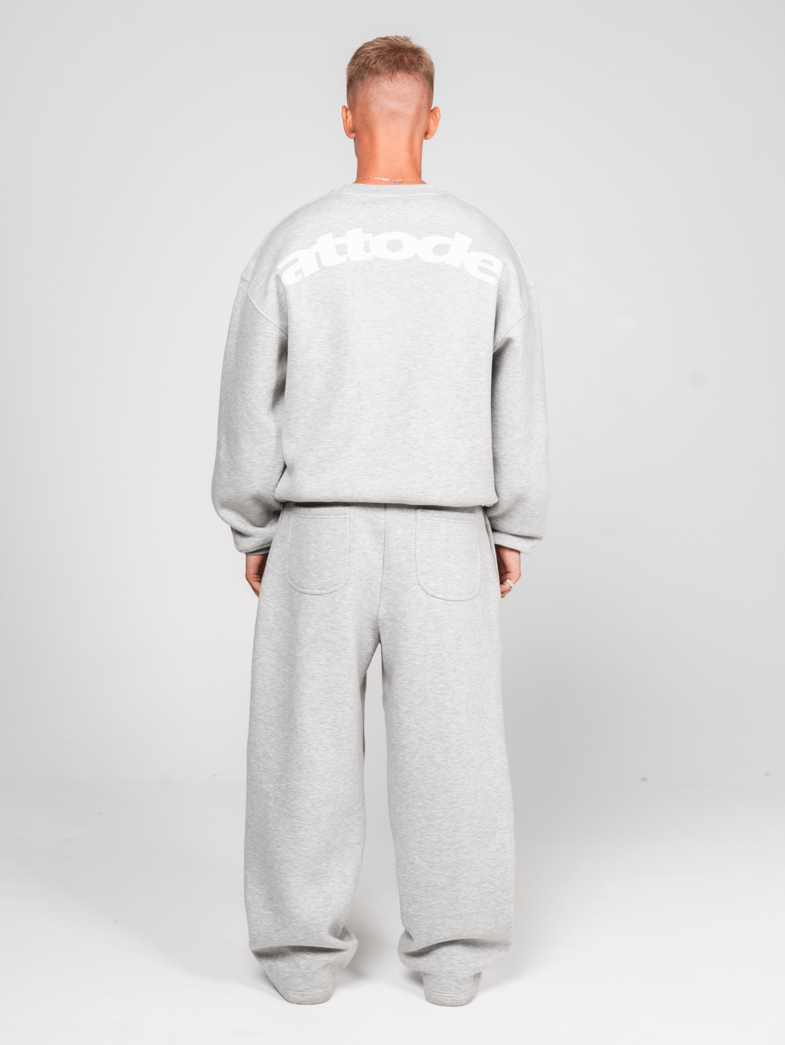 Fluff Sweatshirt Grey Marl - ATTODE