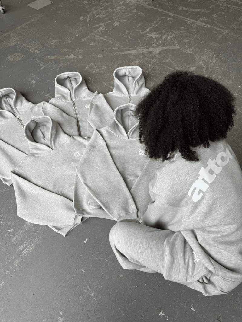 Fluff Sweatshirt Grey Marl - ATTODE