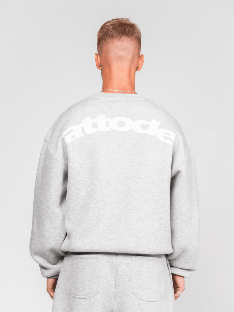 Fluff Sweatshirt Grey Marl - ATTODE