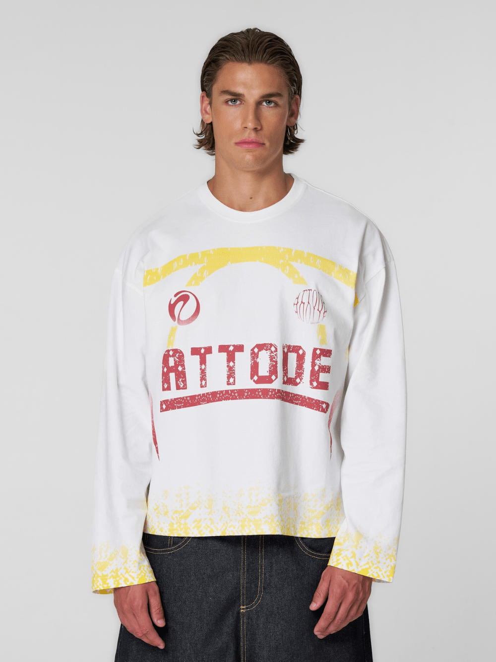 Gradient Long Sleeve White - ATTODE