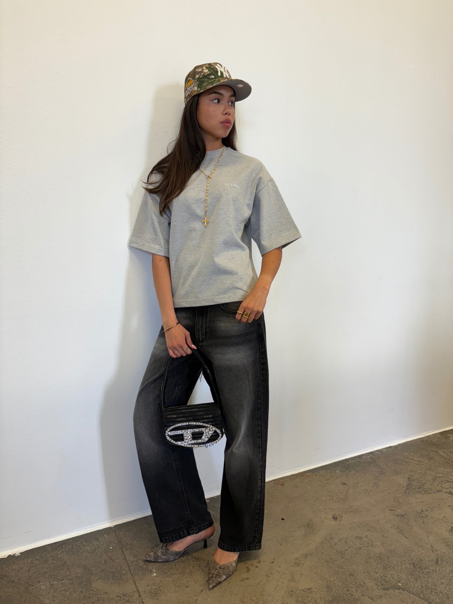 Hearts Chief T-shirt Grey Marl - ATTODE