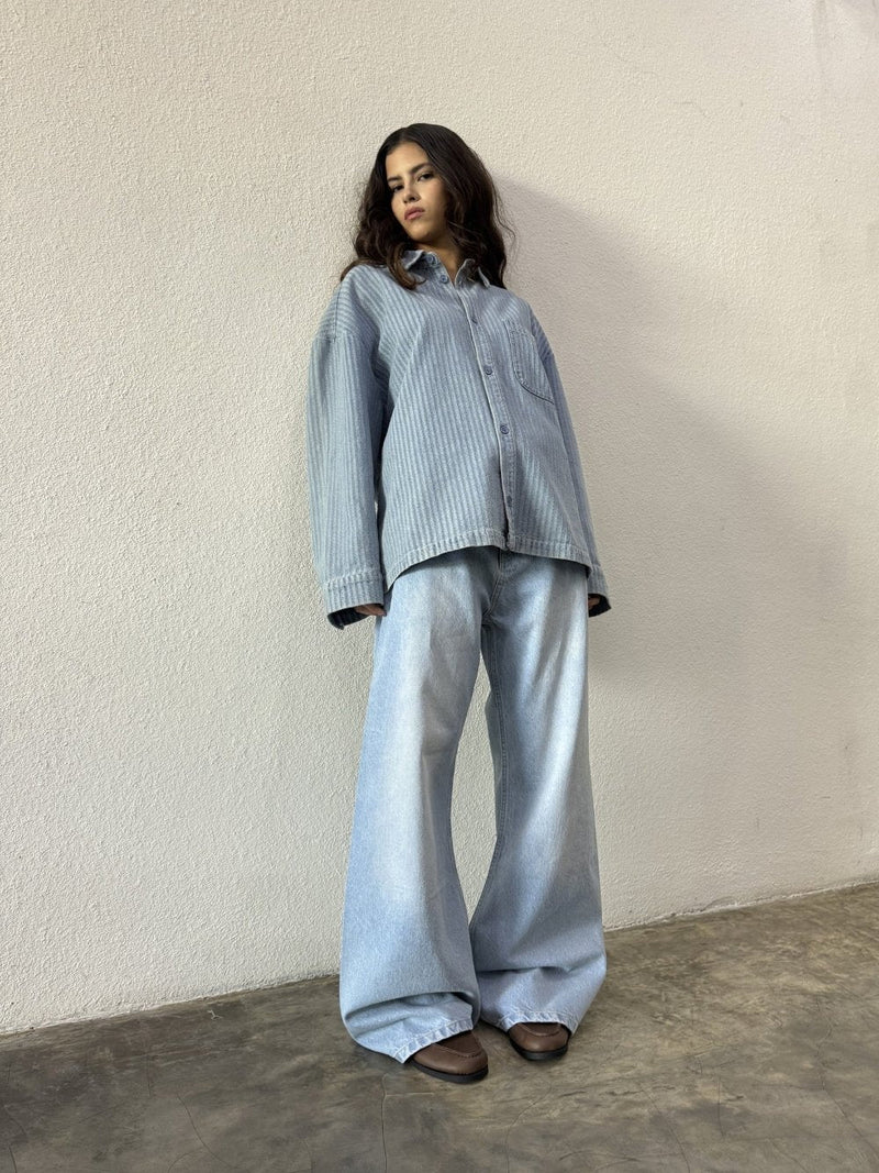 Hickory Denim Shirt Blue - ATTODE