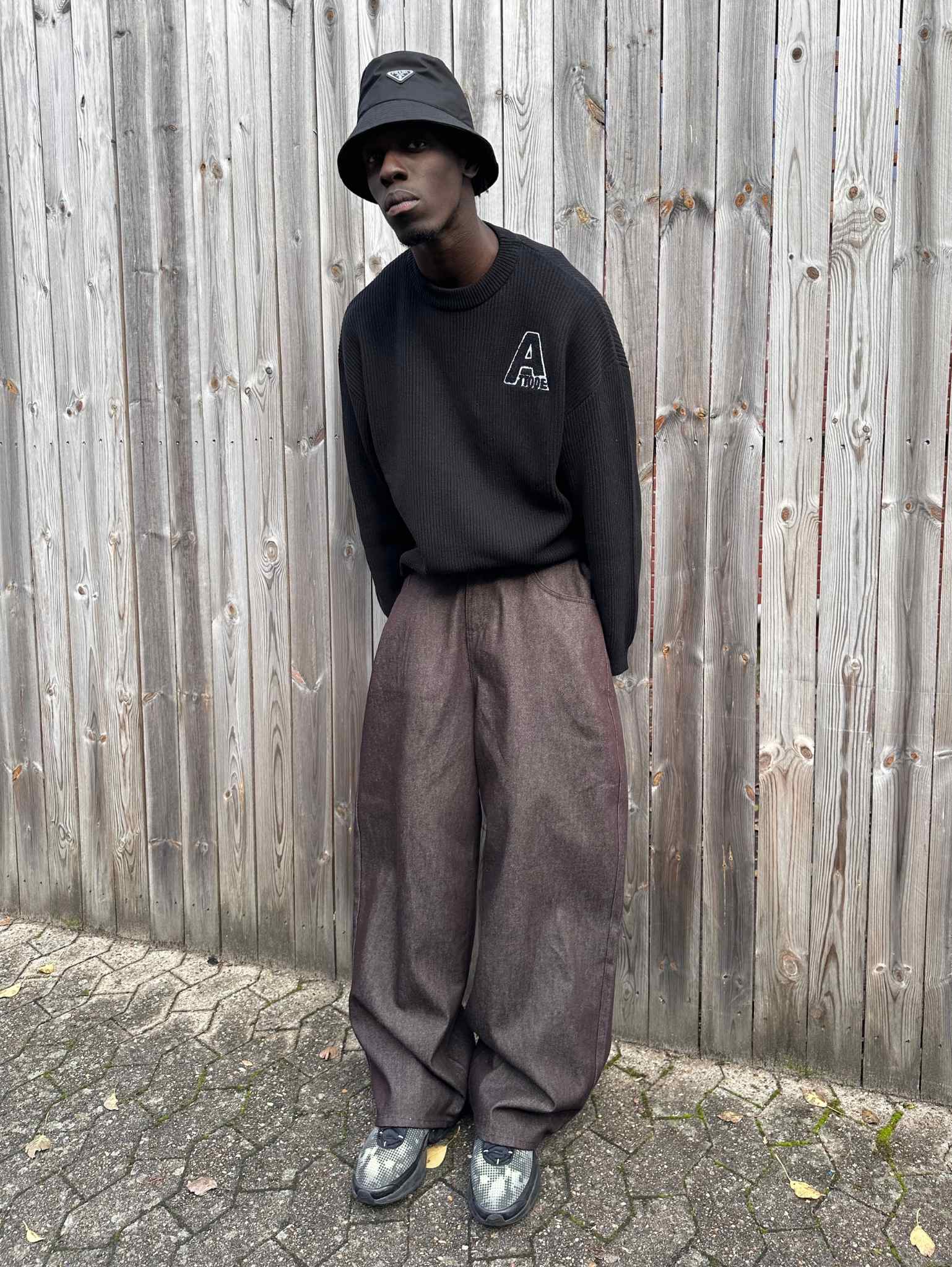Knit Jumper – Oversized Black Knit Sweater from ATTODE