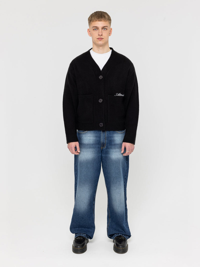 Knitted Cardigan Black - ATTODE