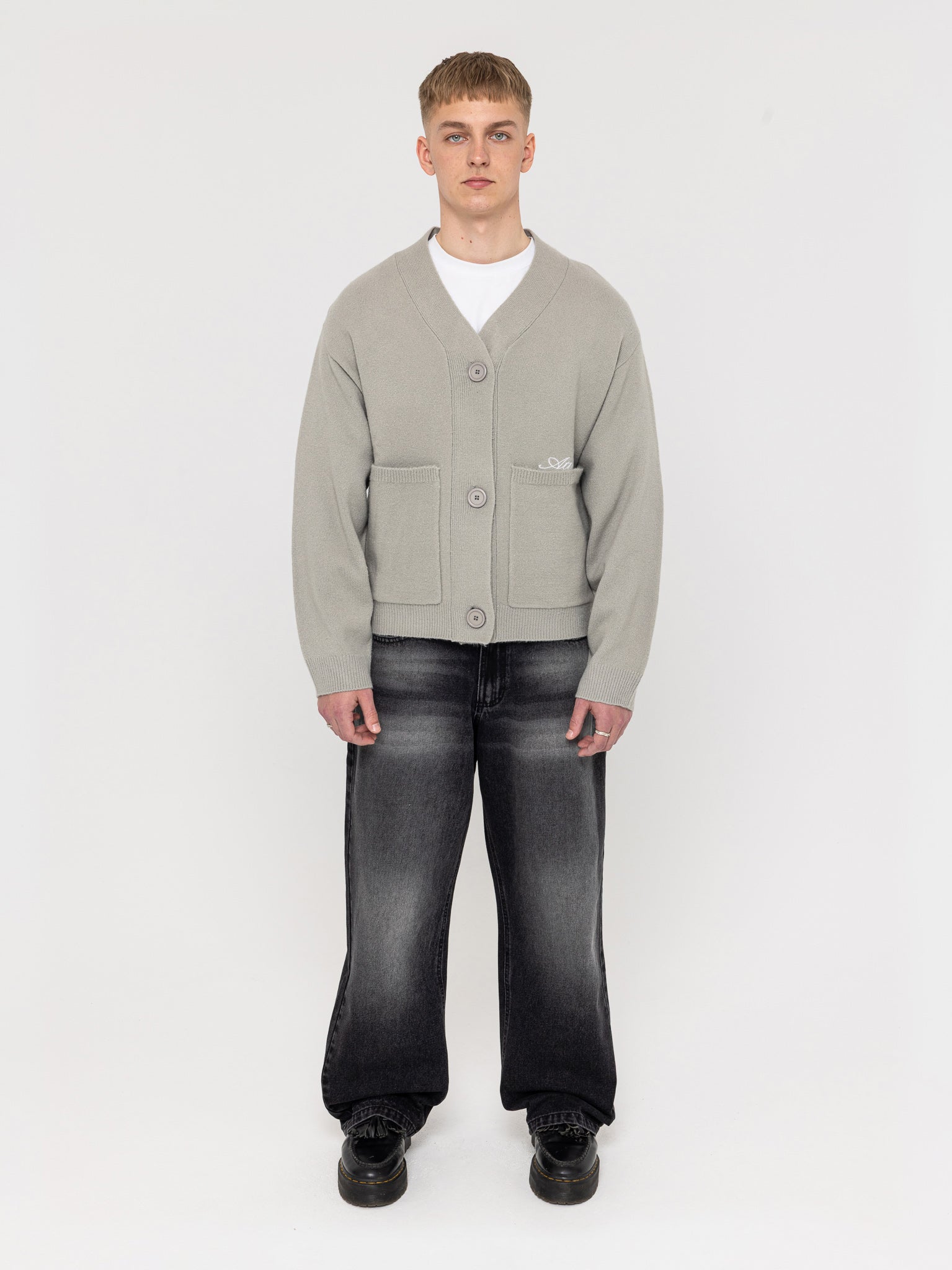 Knitted Cardigan Grey - ATTODE