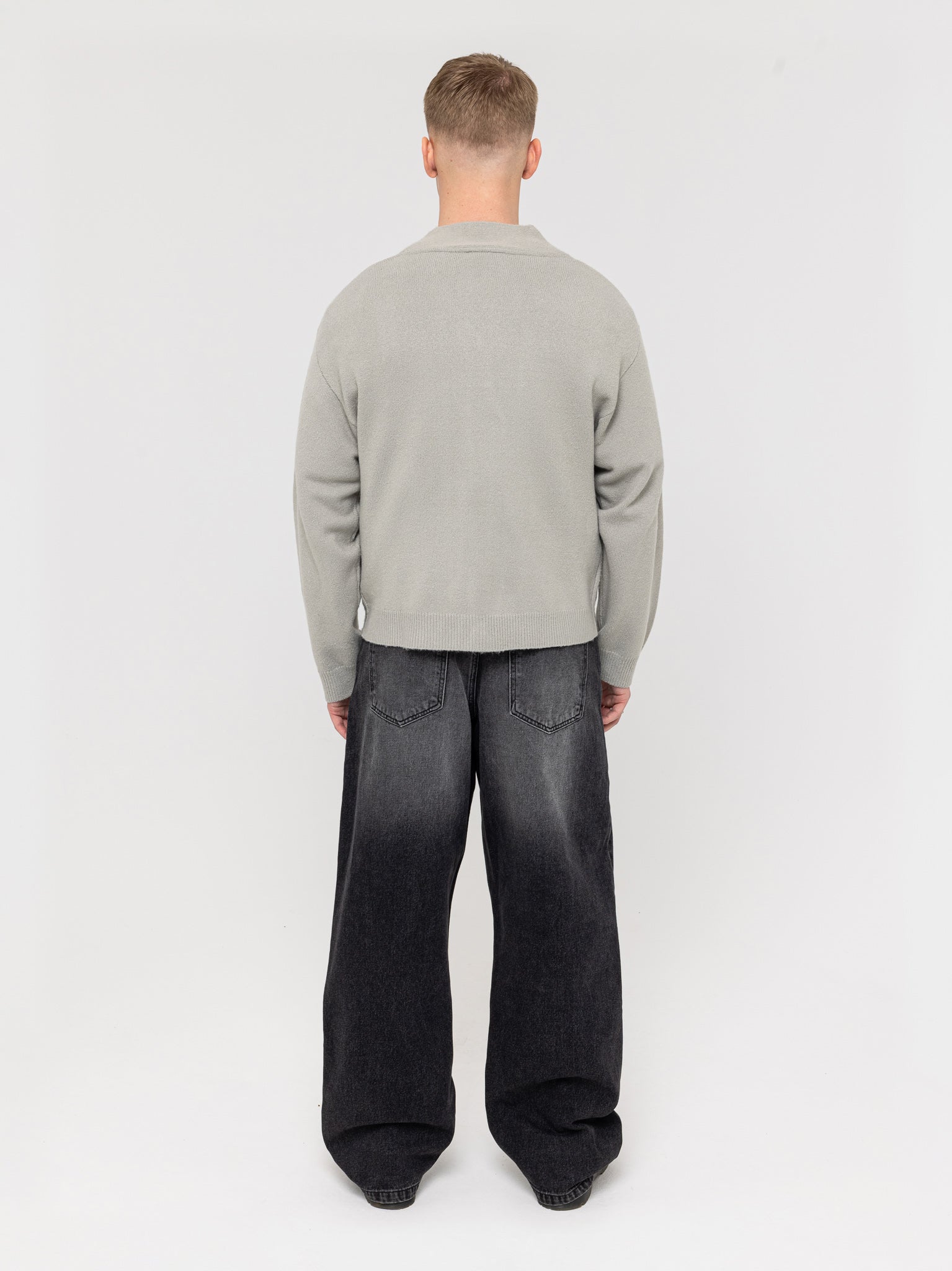 Knitted Cardigan Grey - ATTODE