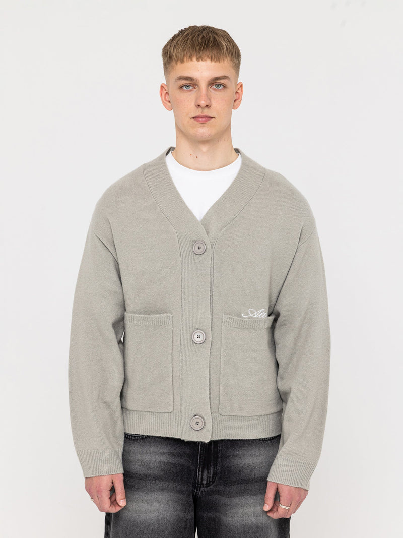 Knitted Cardigan Grey - ATTODE