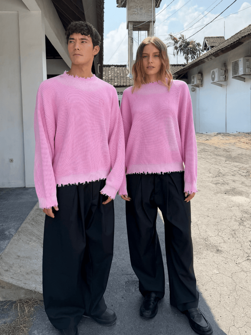 Korean Pleated Suit Pants Black - ATTODE