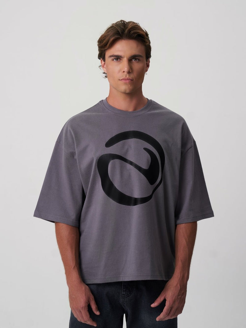 Logo T-shirt Dark Grey - ATTODE