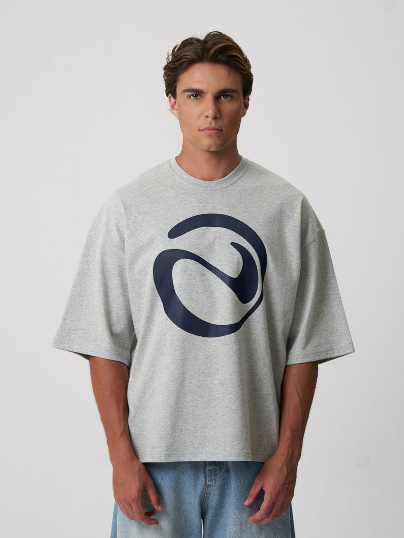 Logo T-shirt Grey Marl - ATTODE