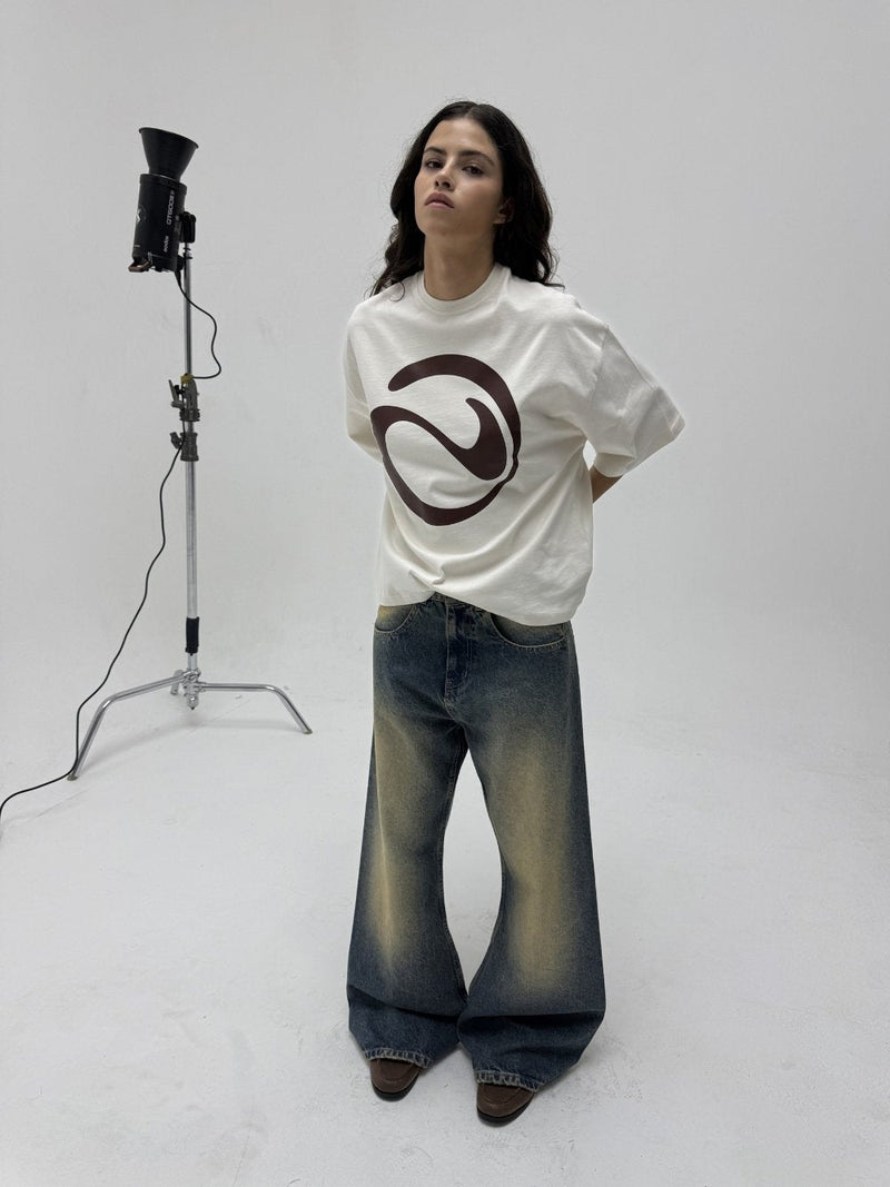 Logo T-shirt Off White - ATTODE