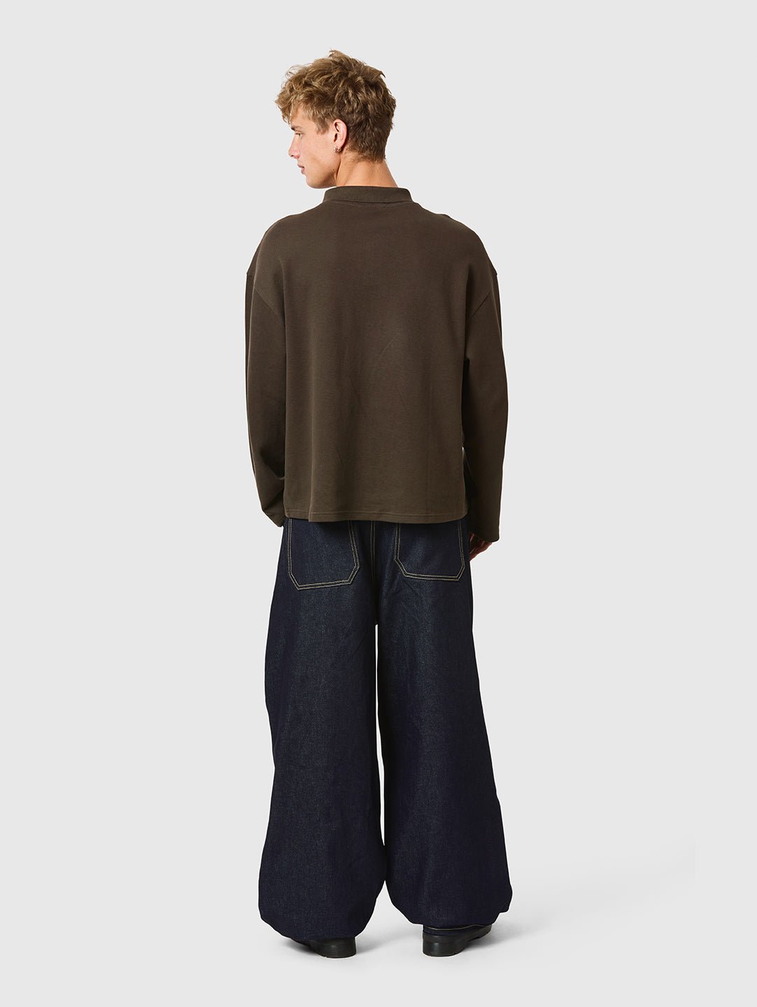 LS Polo Shirt Brown - ATTODE