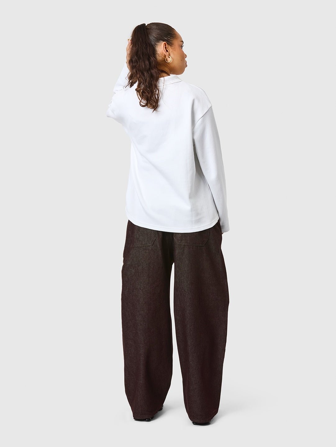 LS Polo Shirt White - ATTODE