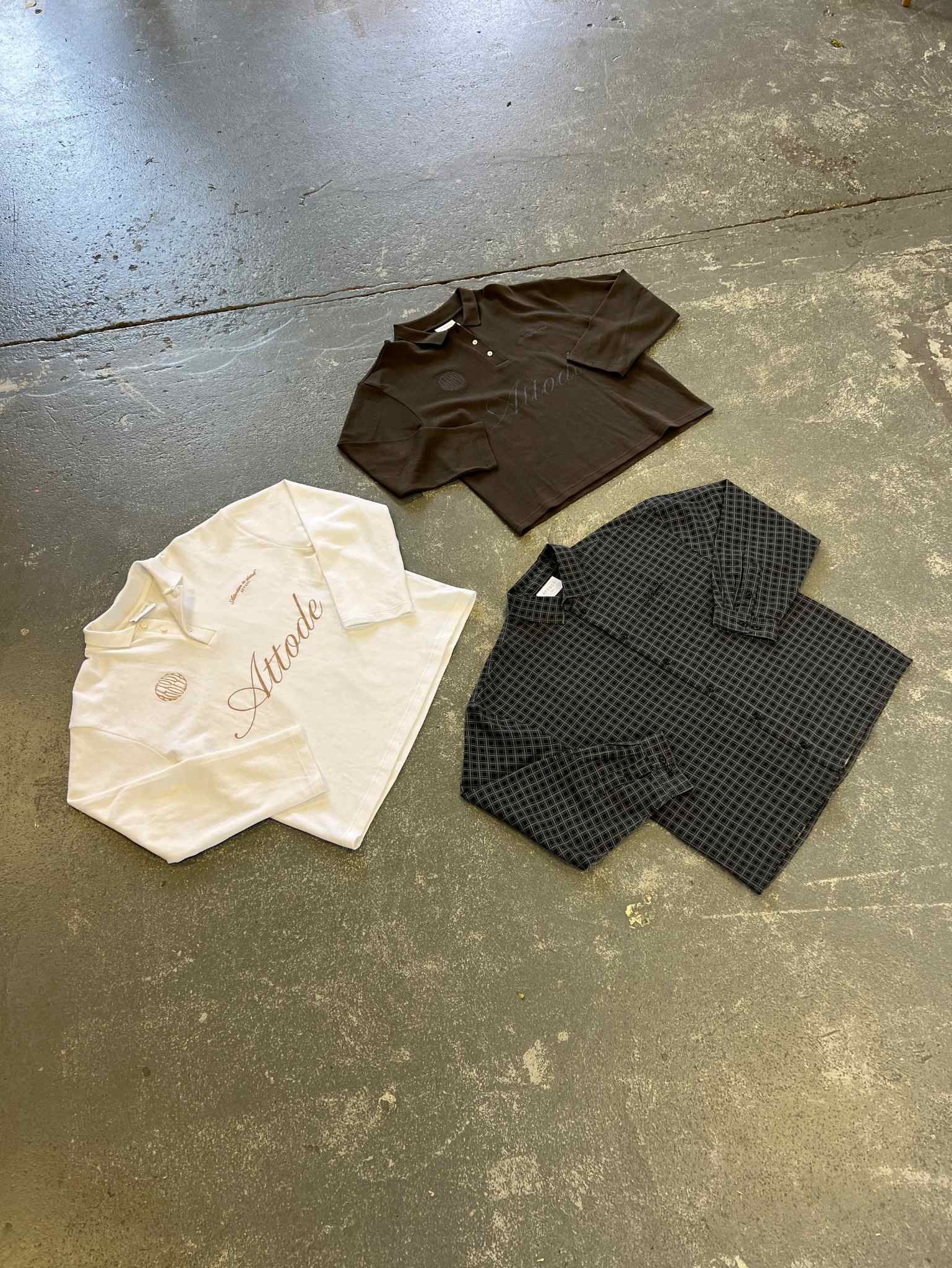 LS Polo Shirt White - ATTODE