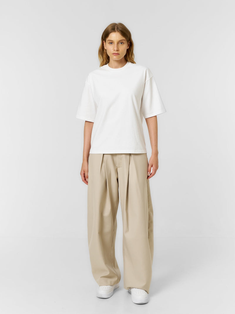 Plain Boxy T-shirt White - ATTODE