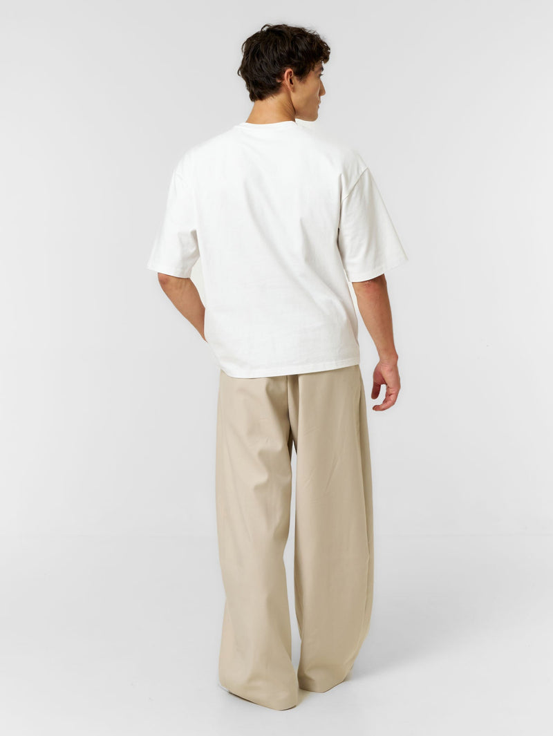 Plain Boxy T-shirt White - ATTODE