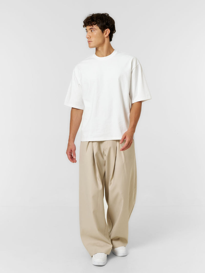 Plain Boxy T-shirt White - ATTODE