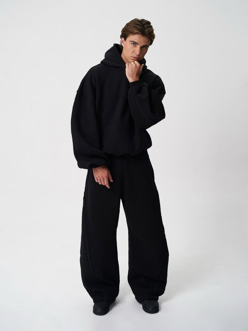 Rail Hoodie Black - ATTODE