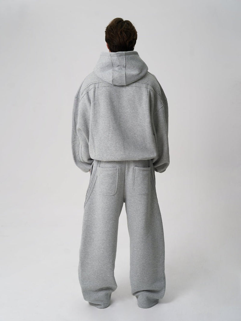 Rail Hoodie Grey Marl - ATTODE