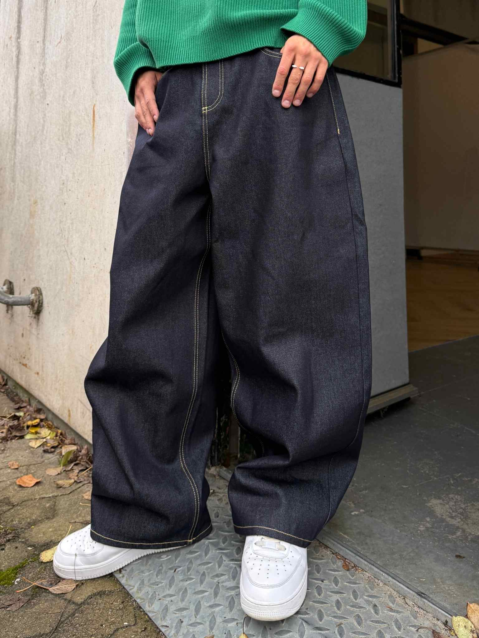 Raw Denim Jeans Navy - ATTODE