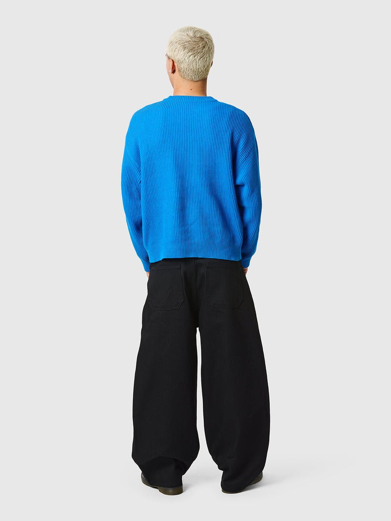 Raw Denim Jeans Solid Black - ATTODE