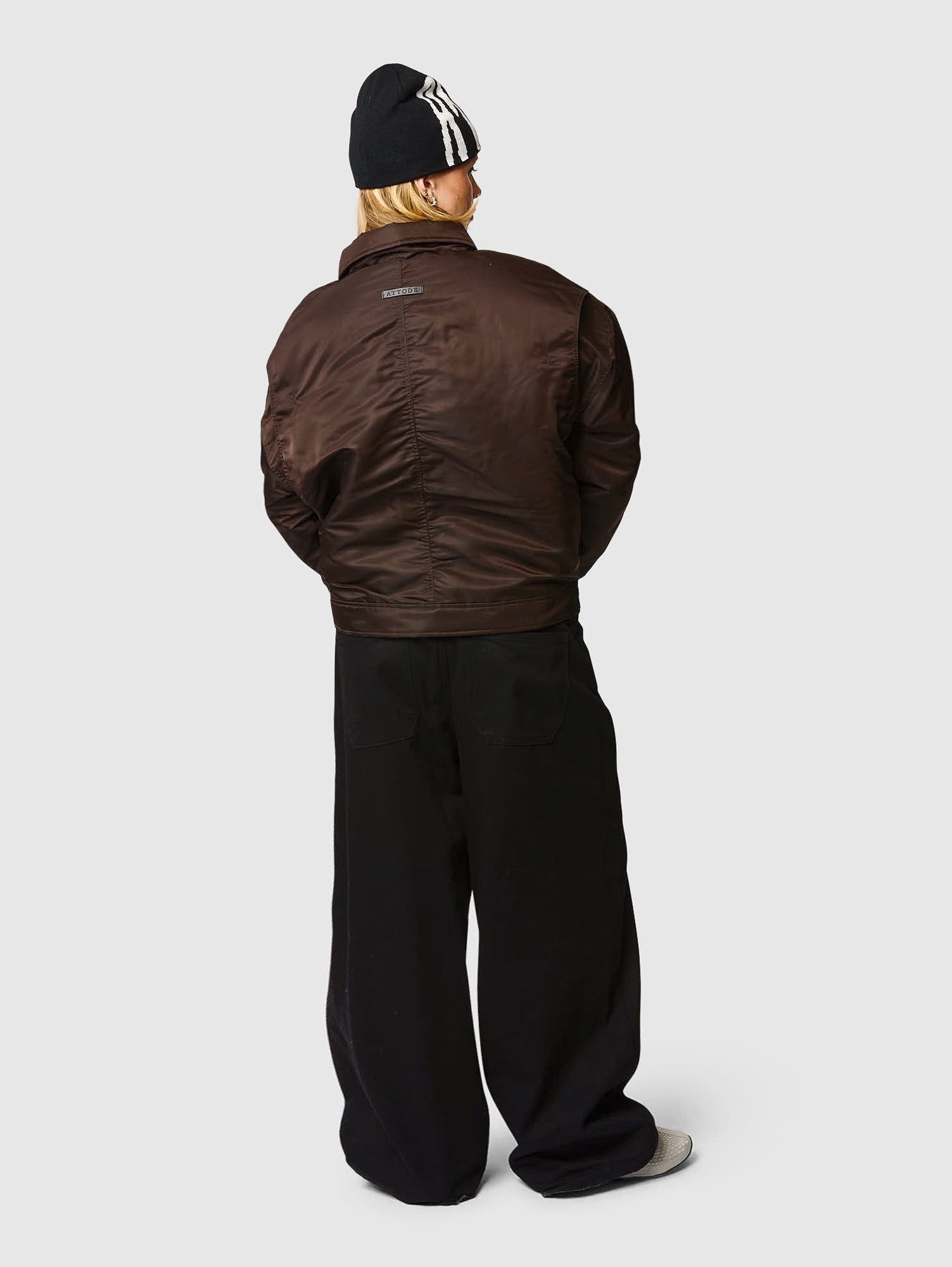 Reversible Beanie Black/White - ATTODE