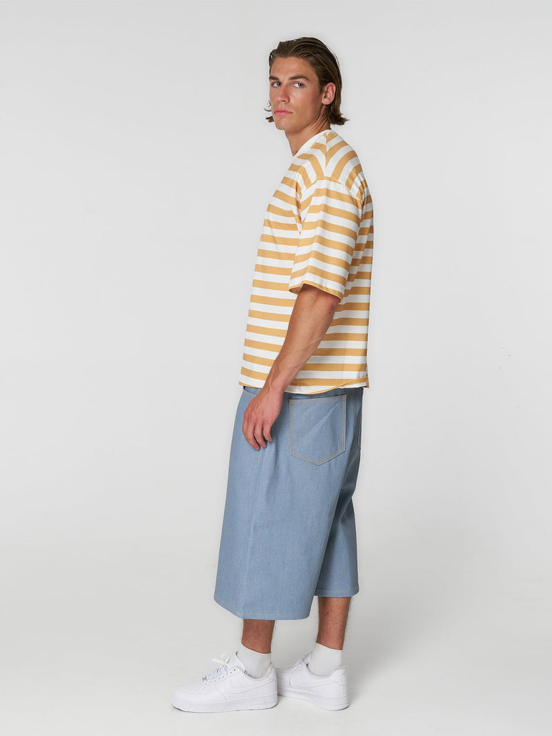 Striped T-Shirt Mustard/Ecru - ATTODE