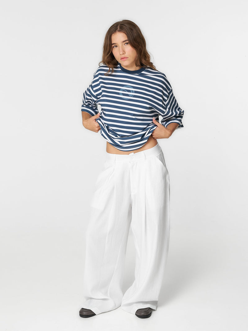 Striped T-Shirt Navy/White - ATTODE