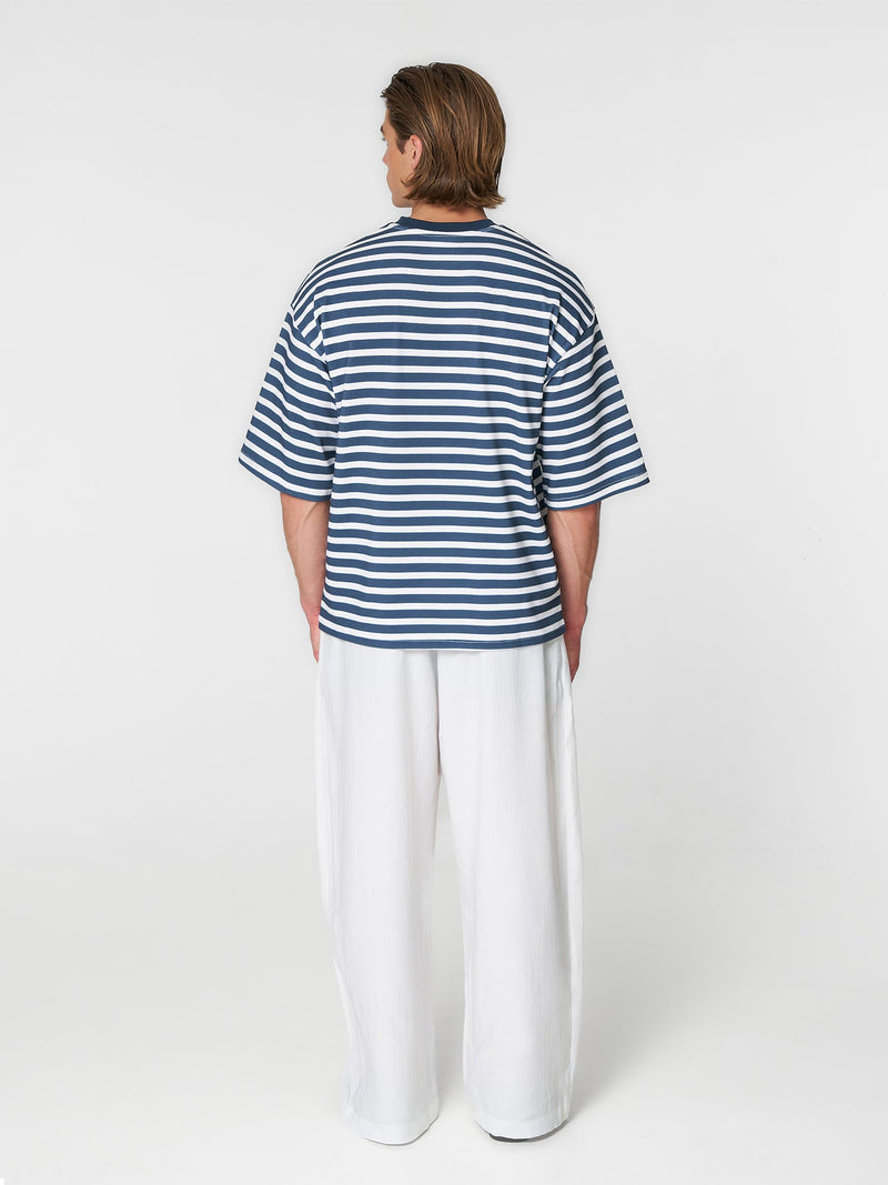 Striped T-Shirt Navy/White - ATTODE