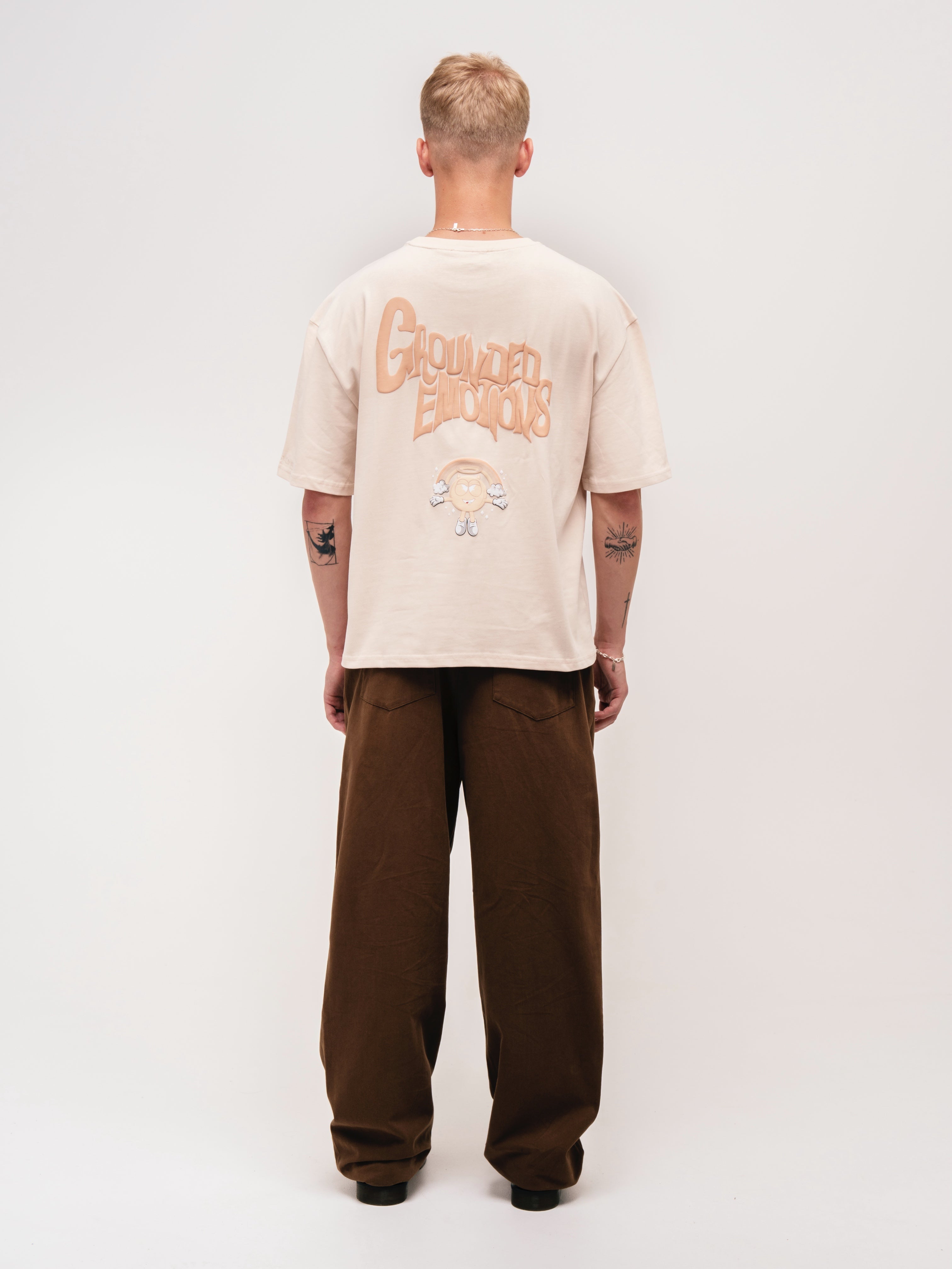 WIDE LEG TROUSERS BROWN - ATTODE