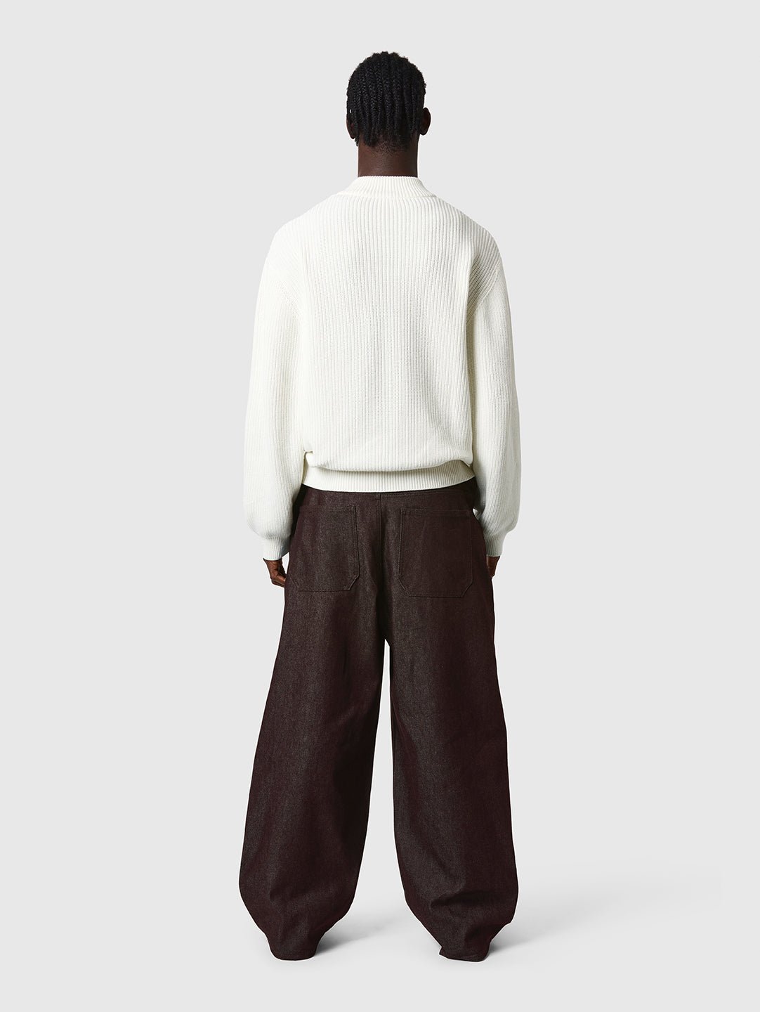 Zip Knit Bone White - ATTODE